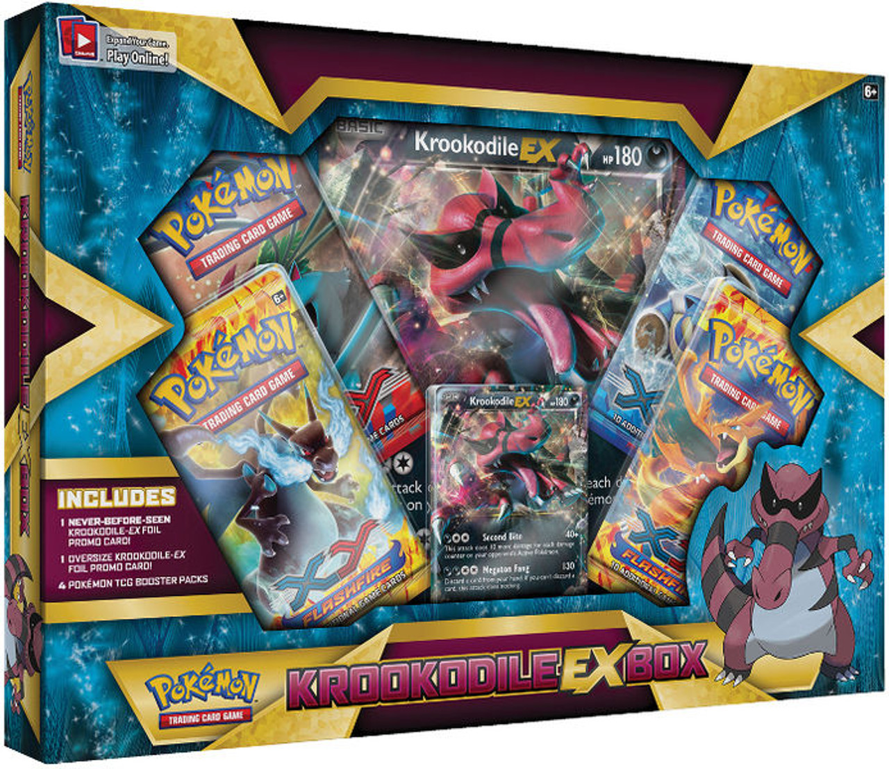 Krookodile EX Box from Flashfire Pokémon card set